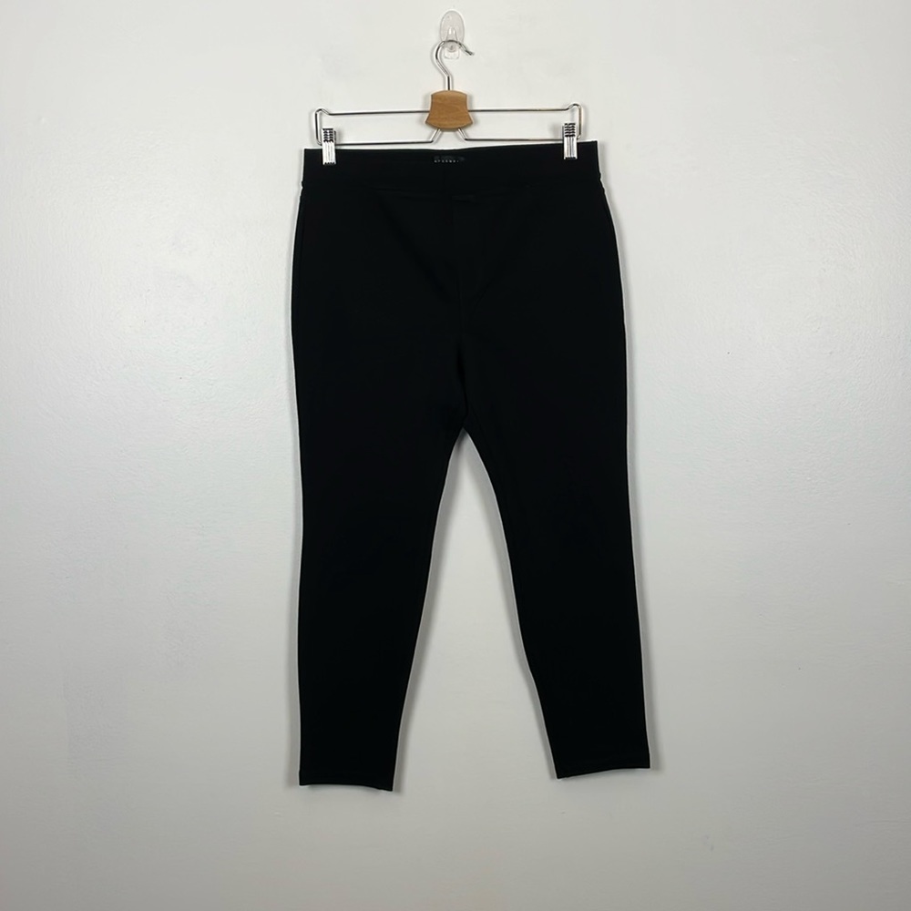 Sanctuary Social Standard Womens XLP Stretch Pants Black 2 Back Pockets Pull-On